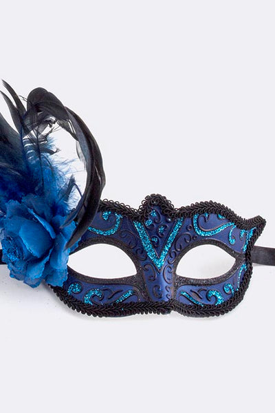 Mardi Gras Masks Black GAIL-CD8581 Cotton Woven Fabric – The