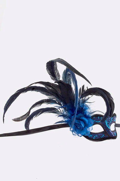 Mardi Gras Masks Black GAIL-CD8581 Cotton Woven Fabric – The